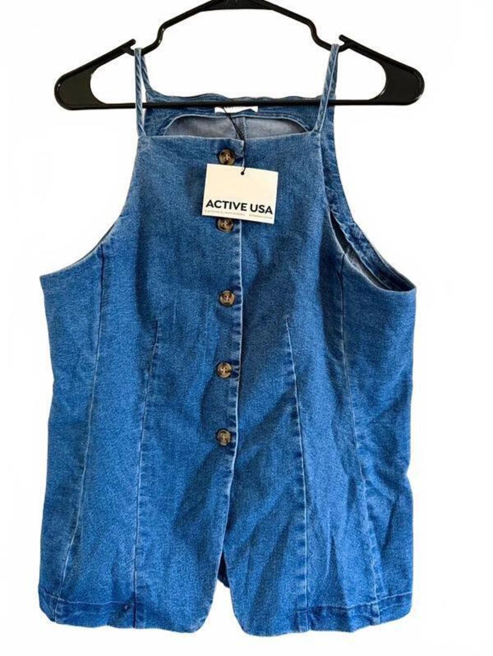 Active USA Women’s Denim Top Size Large New with tags Sku41